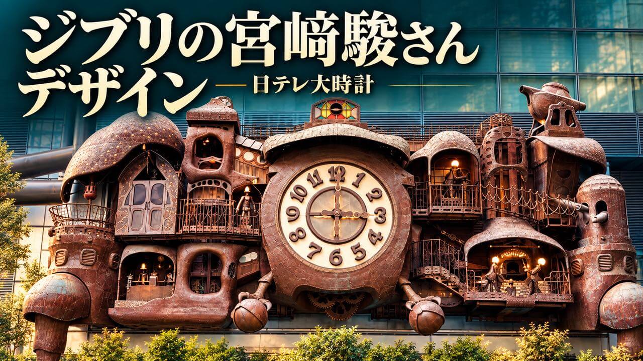 ジブリの宮﨑駿さんデザイン｜日テレ大時計 | TOKIRICA/トキリカ